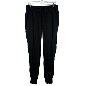 Grey's Anatomy Jogger Scrub Pants Women Black Spandex Stretch Size MT